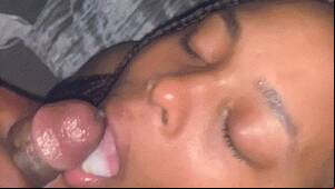 black ebony cum mouth - Ebony Cum In Mouth Porn GIFs | Pornhub