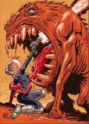 Alien Comic Strip - Monsters & Dames