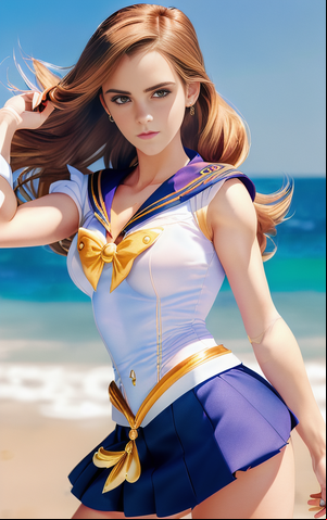 Emma Watson Nude Fucking - Emma Watson as a Sailor Moon character : r/StableDiffusion