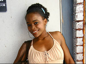 french black tits - Ebony babe with French fingernails spreads pussy and fucks