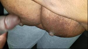 ebony nipples cumshot - Load On Huge Ebony Nipples | xHamster